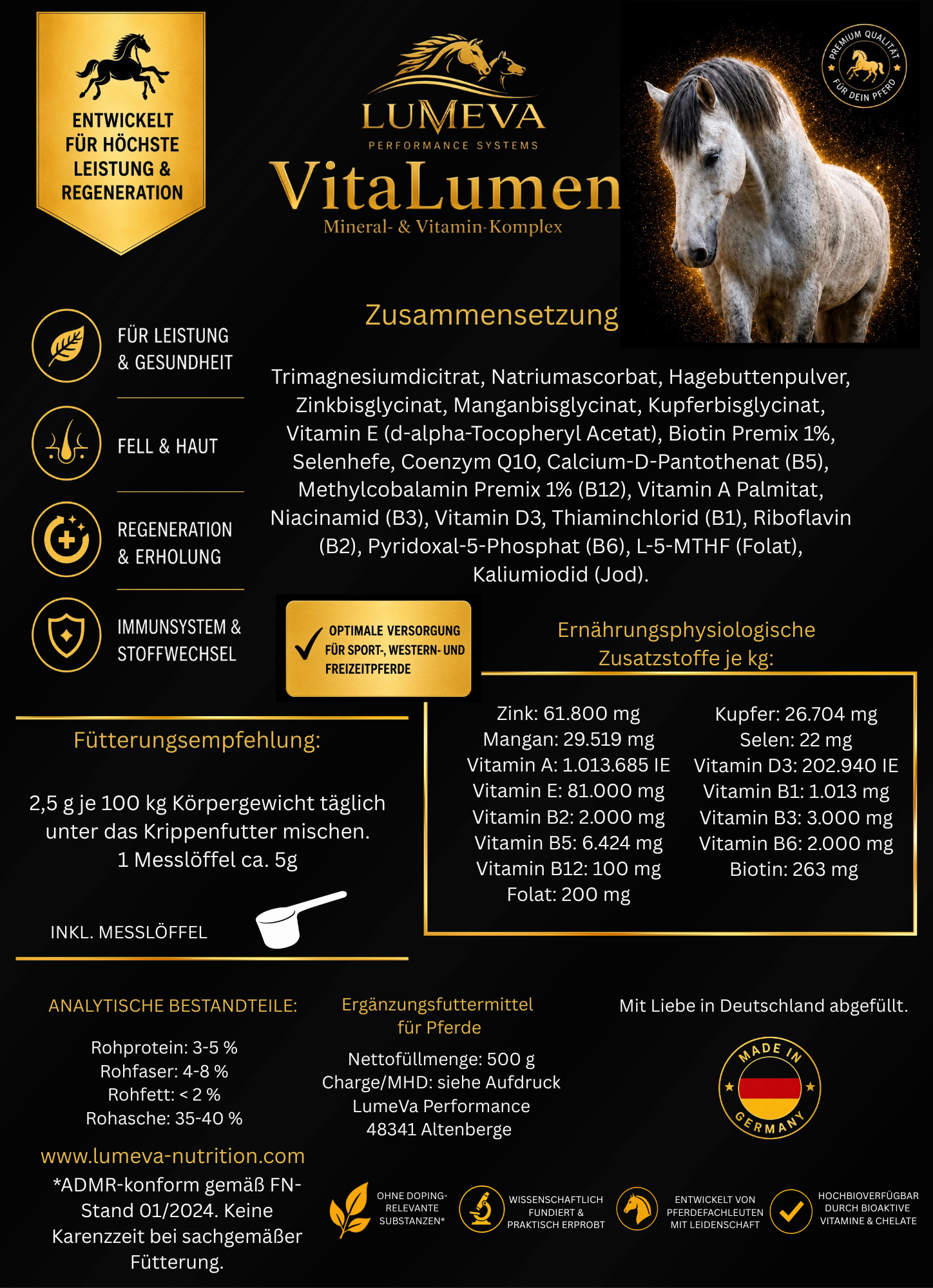 VitaLumen - Spurenelemente, Vitamine & Mineralstoffe